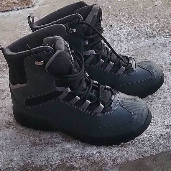 Columbia Other - Columbia Boys Hiking Snow Boots Gray  Leather
